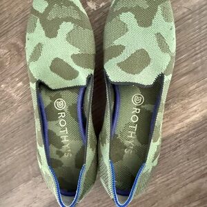 Rothy's Olive Camo Women's Loafers Size 10